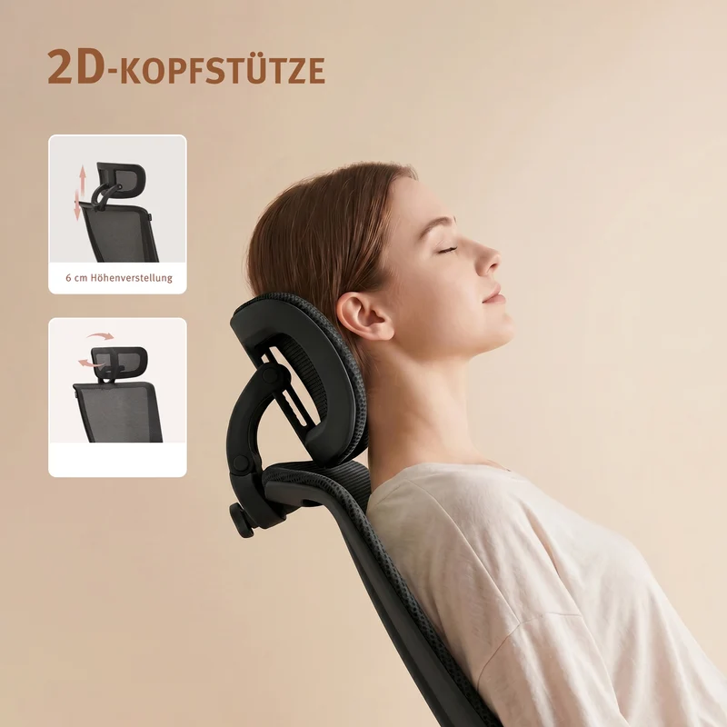 Welax S4 – Ergonomischer Bürostuhl mit klappbarer Rückenlehne