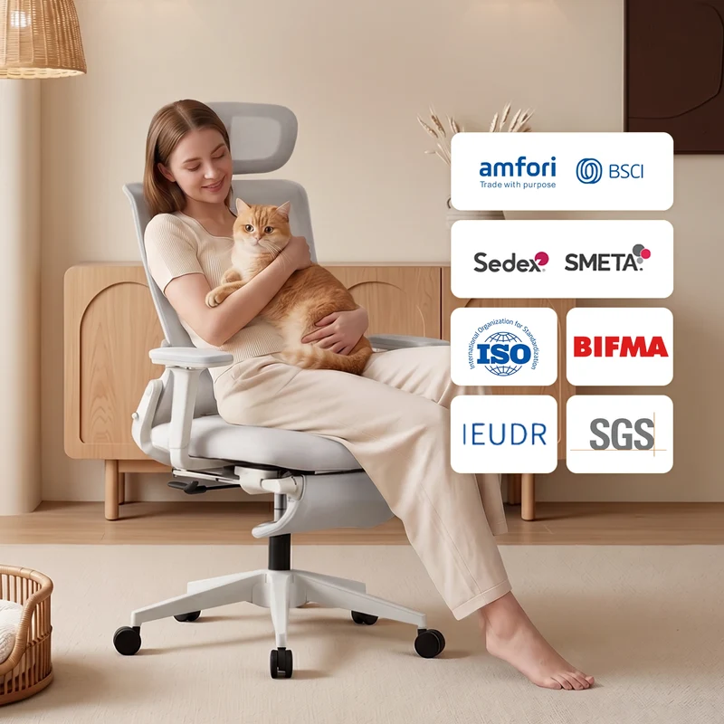 Welax S4 – Ergonomischer Bürostuhl mit klappbarer Rückenlehne