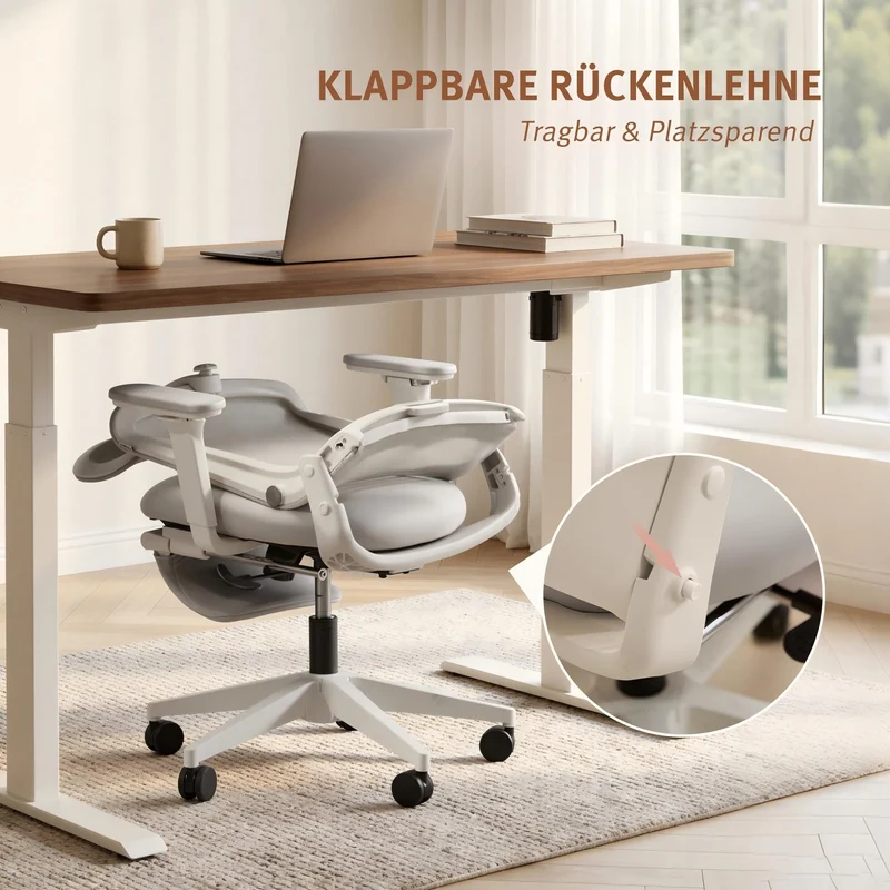 Welax S4 – Ergonomischer Bürostuhl mit klappbarer Rückenlehne