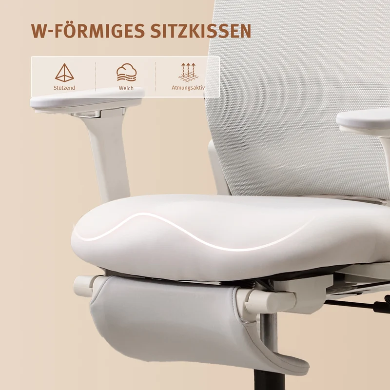 Welax S4 – Ergonomischer Bürostuhl mit klappbarer Rückenlehne