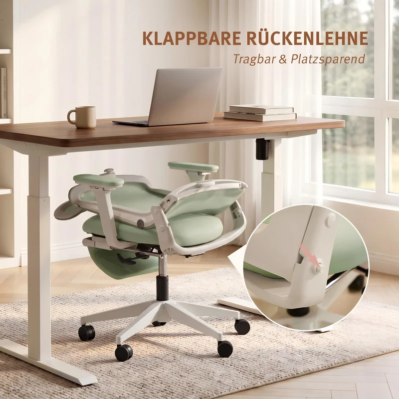 Welax S4 – Ergonomischer Bürostuhl mit klappbarer Rückenlehne