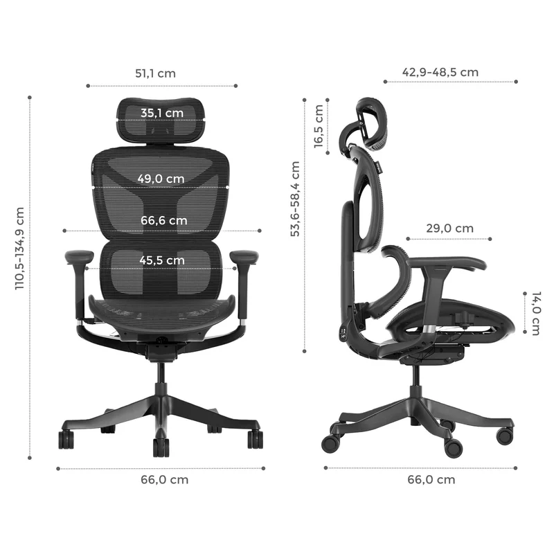 Welax S9 – Ergonomischer Bürostuhl mit One-Touch-Verstellung
