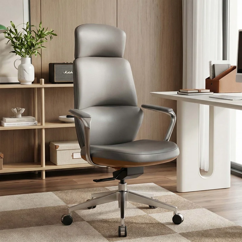 Omidi Nolan – Ergonomischer Lederstuhl im klassischen Design