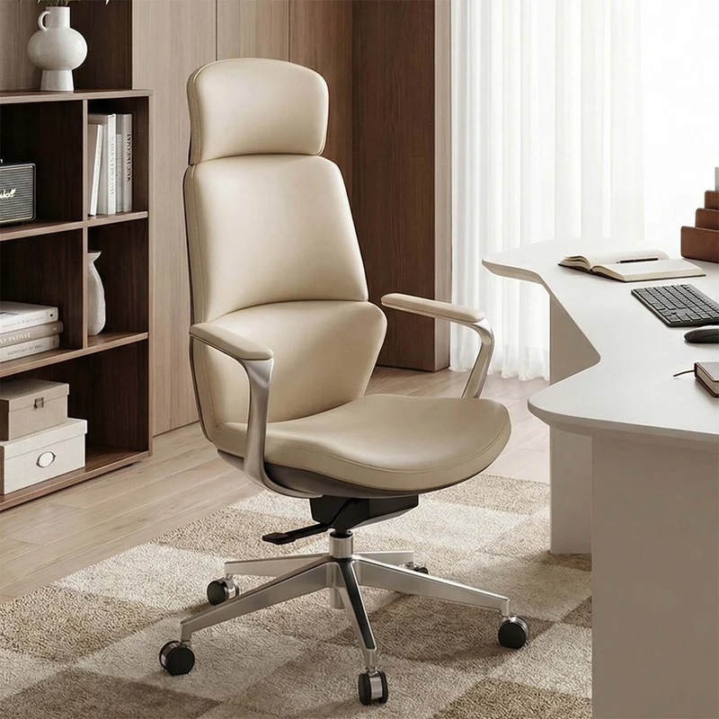 Omidi Nolan – Ergonomischer Lederstuhl im klassischen Design