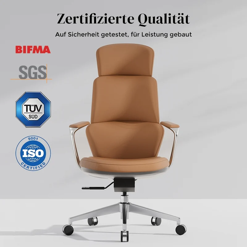 Omidi Nolan – Ergonomischer Lederstuhl im klassischen Design