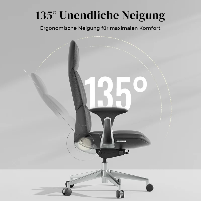 Omidi Nolan – Ergonomischer Lederstuhl im klassischen Design