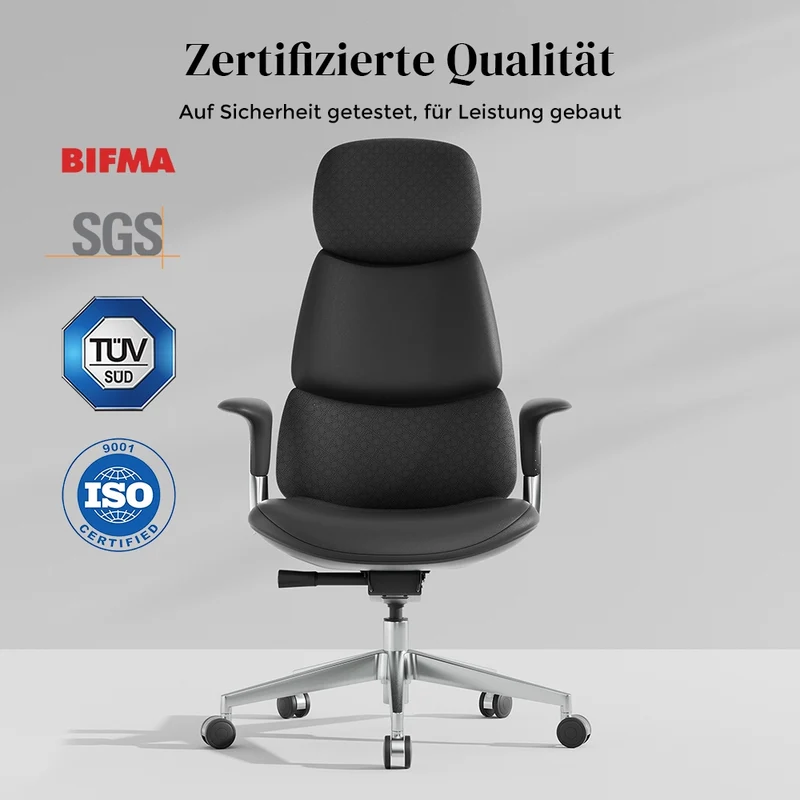 Omidi Nolan – Ergonomischer Lederstuhl im klassischen Design
