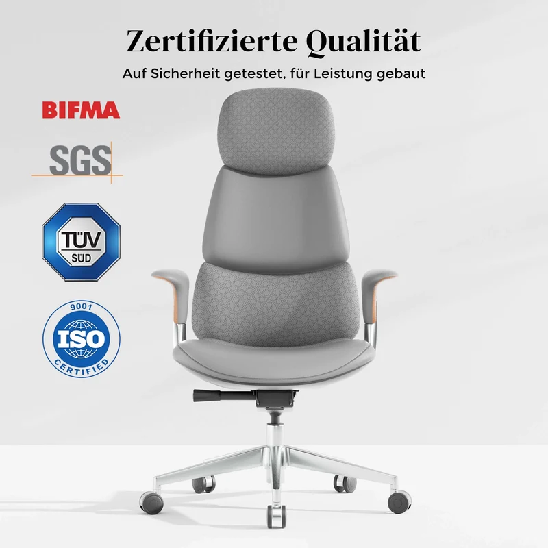 Omidi Nolan – Ergonomischer Lederstuhl im klassischen Design