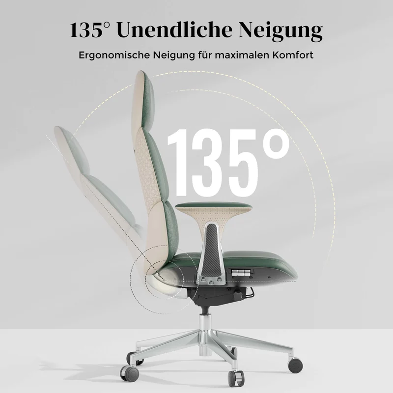 Omidi Nolan – Ergonomischer Lederstuhl im klassischen Design