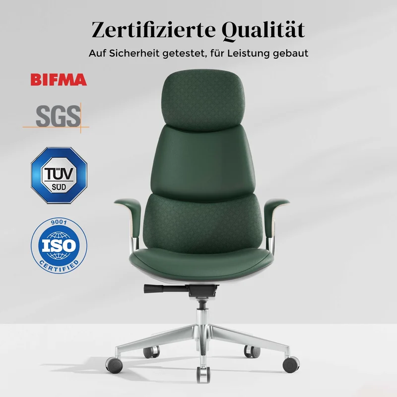 Omidi Nolan – Ergonomischer Lederstuhl im klassischen Design