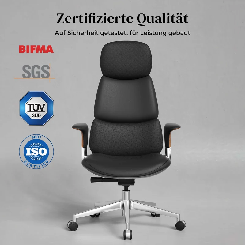 Omidi Nolan – Ergonomischer Lederstuhl im klassischen Design