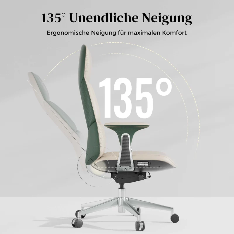 Omidi Nolan – Ergonomischer Lederstuhl im klassischen Design