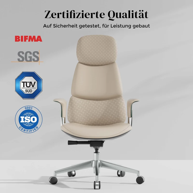 Omidi Nolan – Ergonomischer Lederstuhl im klassischen Design