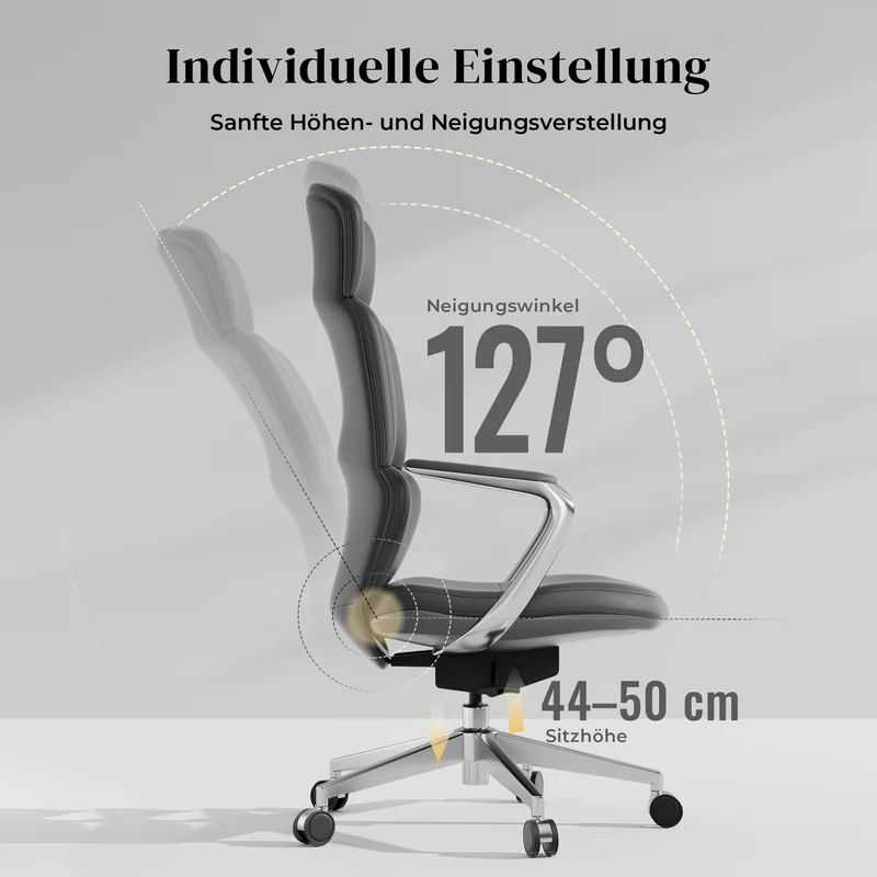 Omidi Nolan – Ergonomischer Lederstuhl im klassischen Design