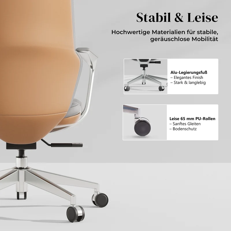 Omidi Nolan – Ergonomischer Lederstuhl im klassischen Design