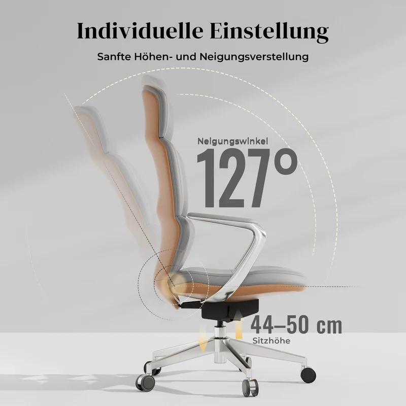 Omidi Nolan – Ergonomischer Lederstuhl im klassischen Design