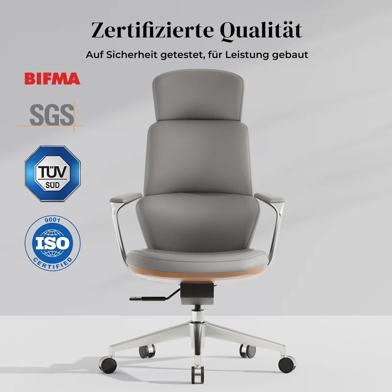 Omidi Nolan – Ergonomischer Lederstuhl im klassischen Design