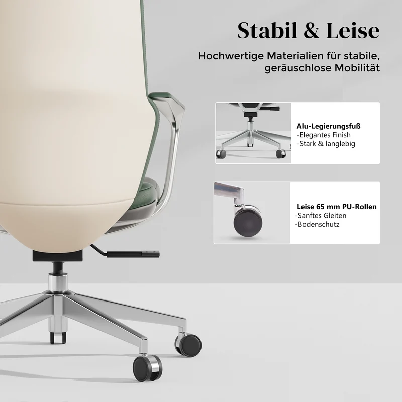 Omidi Nolan – Ergonomischer Lederstuhl im klassischen Design