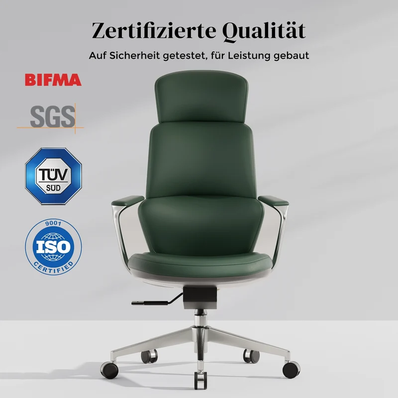 Omidi Nolan – Ergonomischer Lederstuhl im klassischen Design
