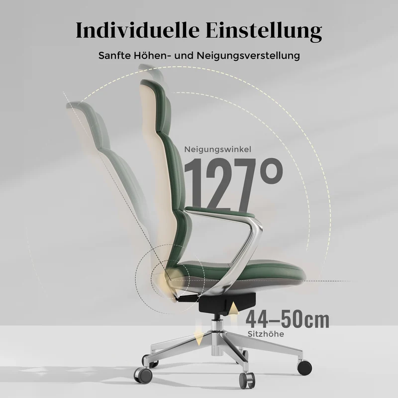Omidi Nolan – Ergonomischer Lederstuhl im klassischen Design