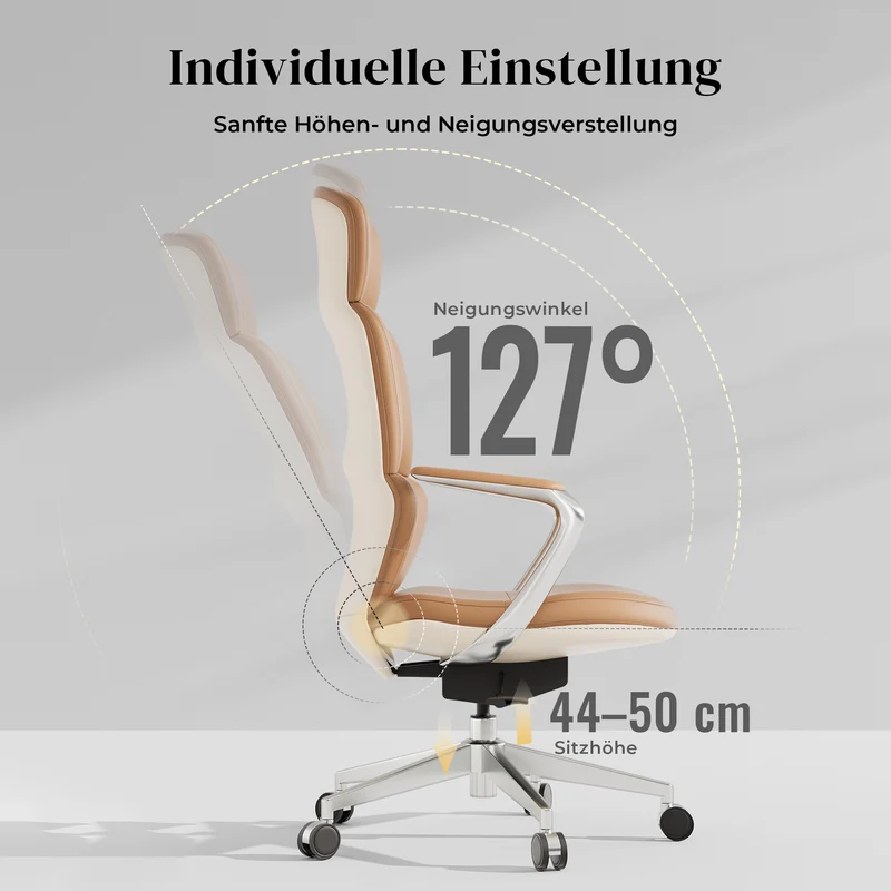 Omidi Nolan – Ergonomischer Lederstuhl im klassischen Design