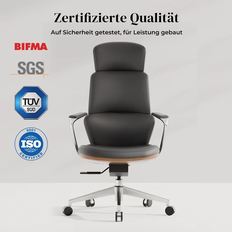 Omidi Nolan – Ergonomischer Lederstuhl im klassischen Design