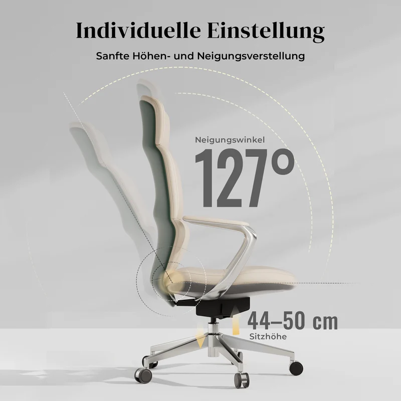 Omidi Nolan – Ergonomischer Lederstuhl im klassischen Design