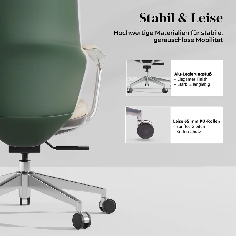 Omidi Nolan – Ergonomischer Lederstuhl im klassischen Design