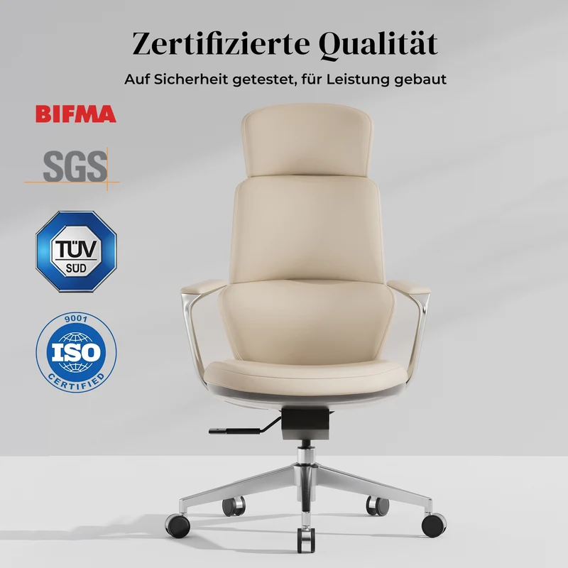 Omidi Nolan – Ergonomischer Lederstuhl im klassischen Design