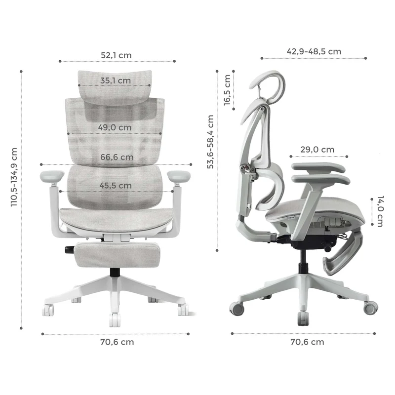 S7 Ergonomischer Bürostuhl mit Drei-Tasten-Verstellung