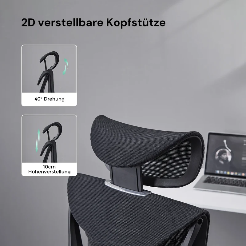 S7 Ergonomischer Bürostuhl mit Drei-Tasten-Verstellung