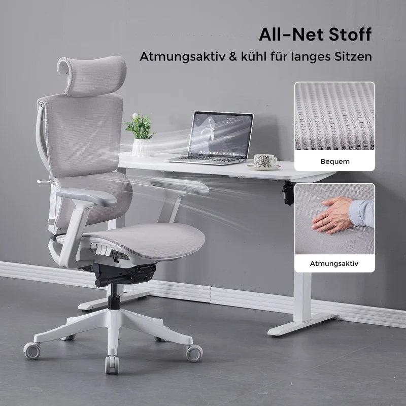 S7 Ergonomischer Bürostuhl mit Drei-Tasten-Verstellung
