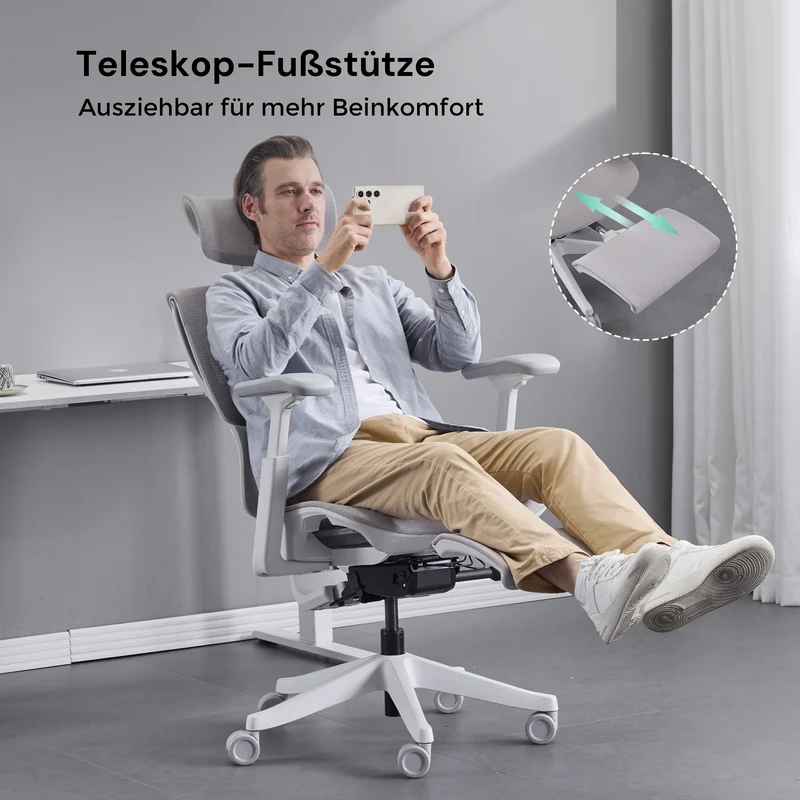 S7 Ergonomischer Bürostuhl mit Drei-Tasten-Verstellung
