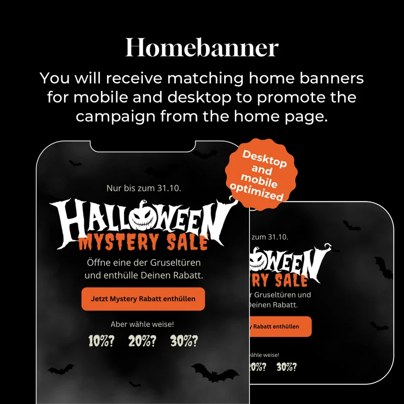 Halloween Mystery Sale Kampagne
