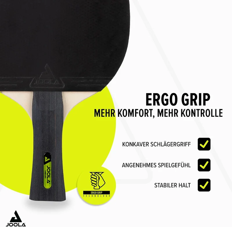 JOOLA Tischtennis Set, Tischtennis-Set mit 4 Tischtennisschlägern, Tischtennisbällen und Tragetasche