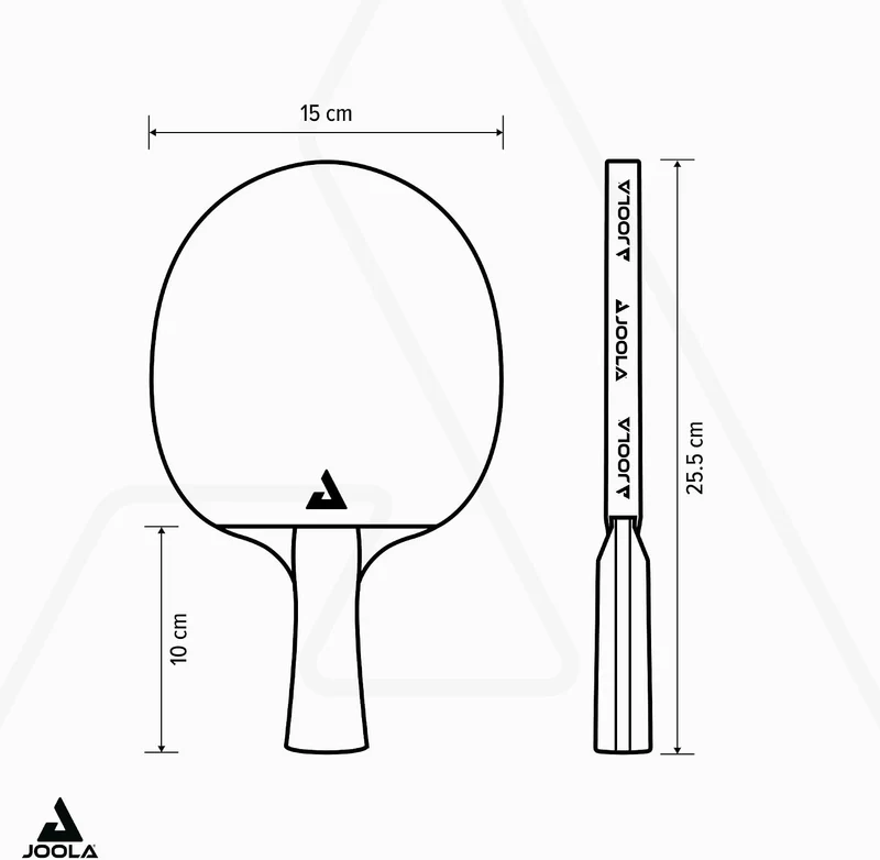JOOLA Tischtennis Set, Tischtennis-Set mit 4 Tischtennisschlägern, Tischtennisbällen und Tragetasche
