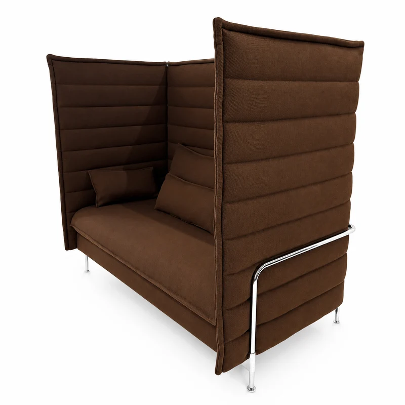 Vitra Alcove Highback 2-Sitzer Sofa braun