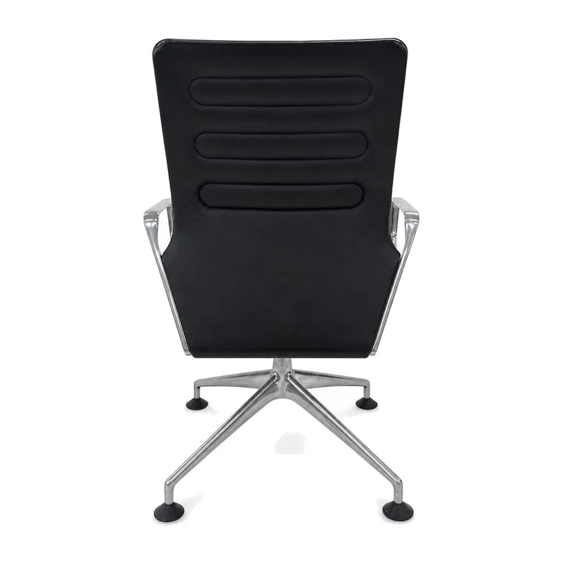 Vitra AC 4 Meet Leder schwarz
