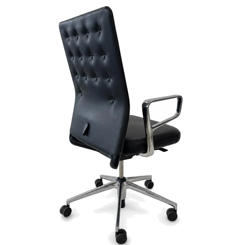 Vitra ID Trim Leder dunkelgrau