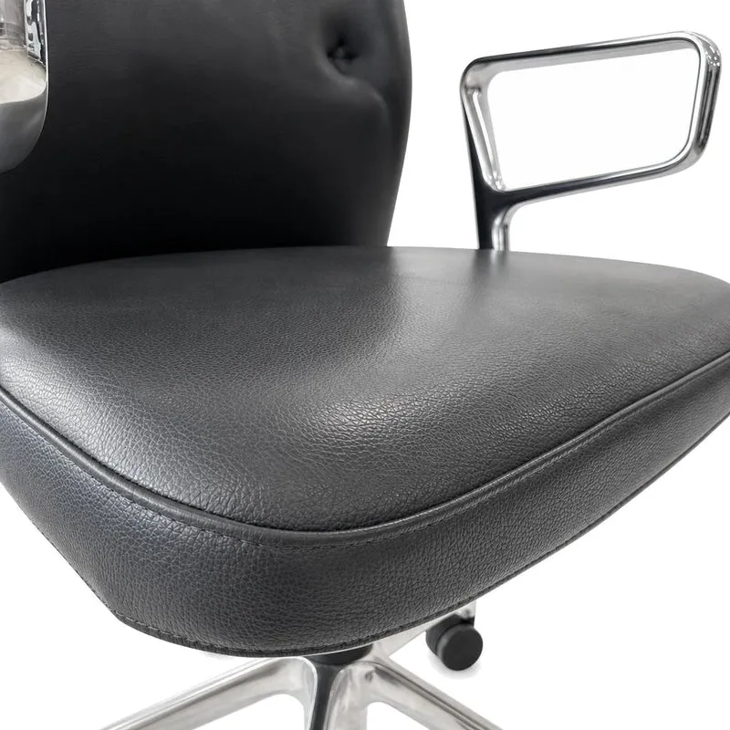 Vitra ID Trim Leder dunkelgrau