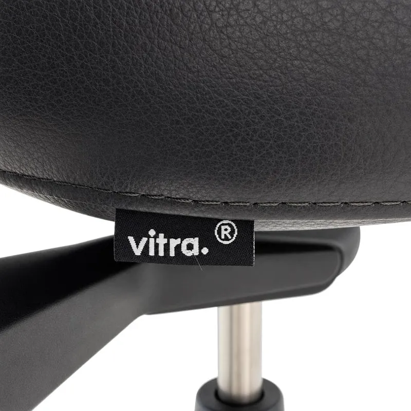 Vitra ID Trim Leder dunkelgrau