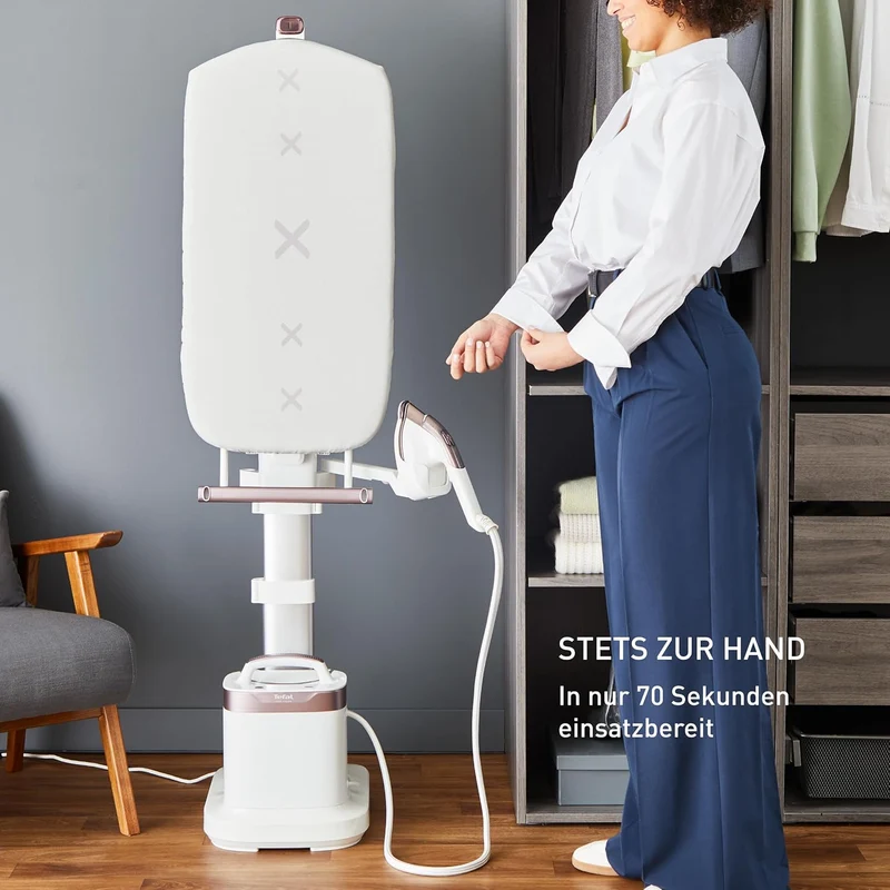 Tefal IXEO Vision All-in-One Dampfglätter, mit Multipositionsbrett, Dampfabgabe von bis zu 80 g/min,