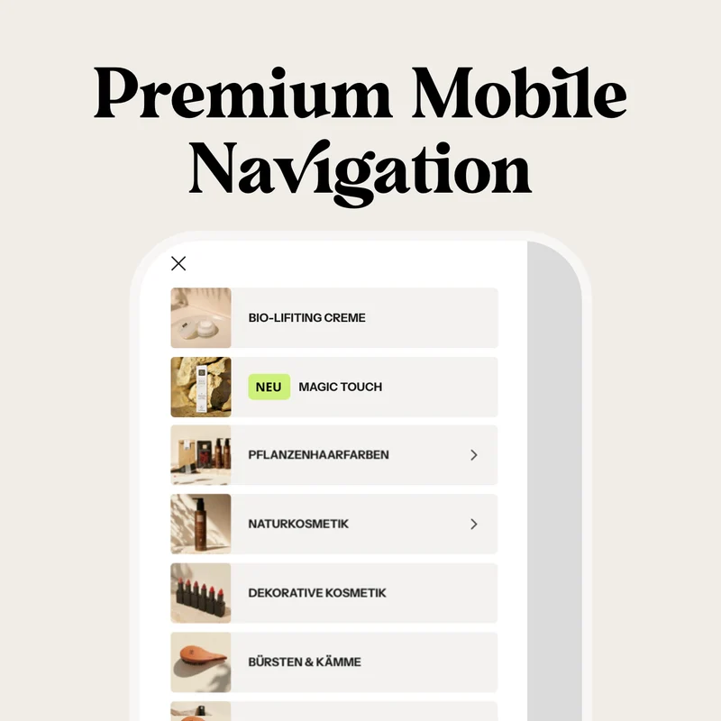 Premium Mobile Navigation