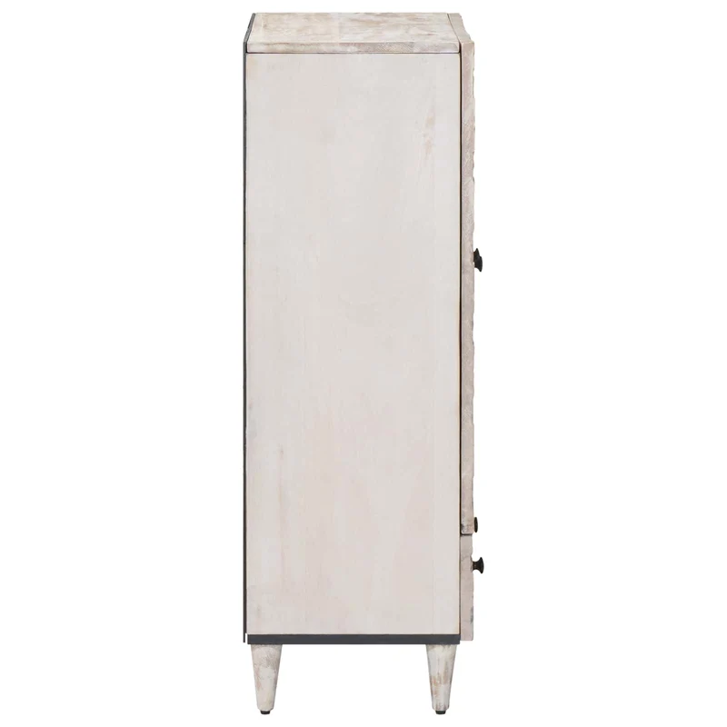 Buffet Alto Branco 60 x 33,5 x 100 cm Madeira de manga maciça