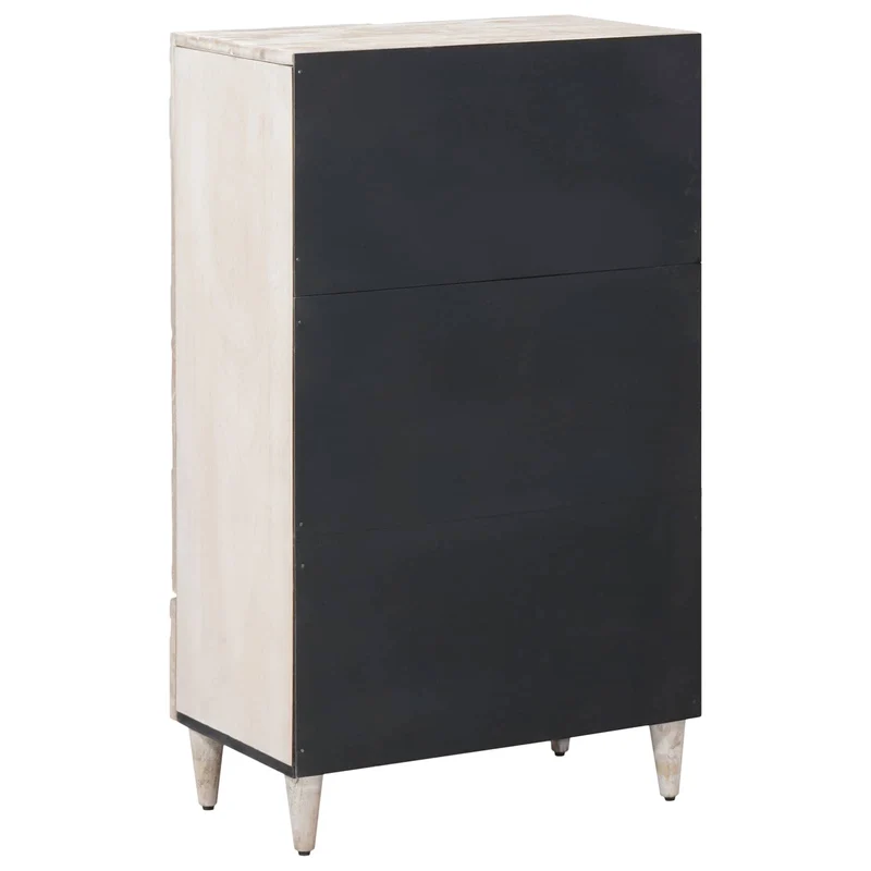 Buffet Alto Branco 60 x 33,5 x 100 cm Madeira de manga maciça
