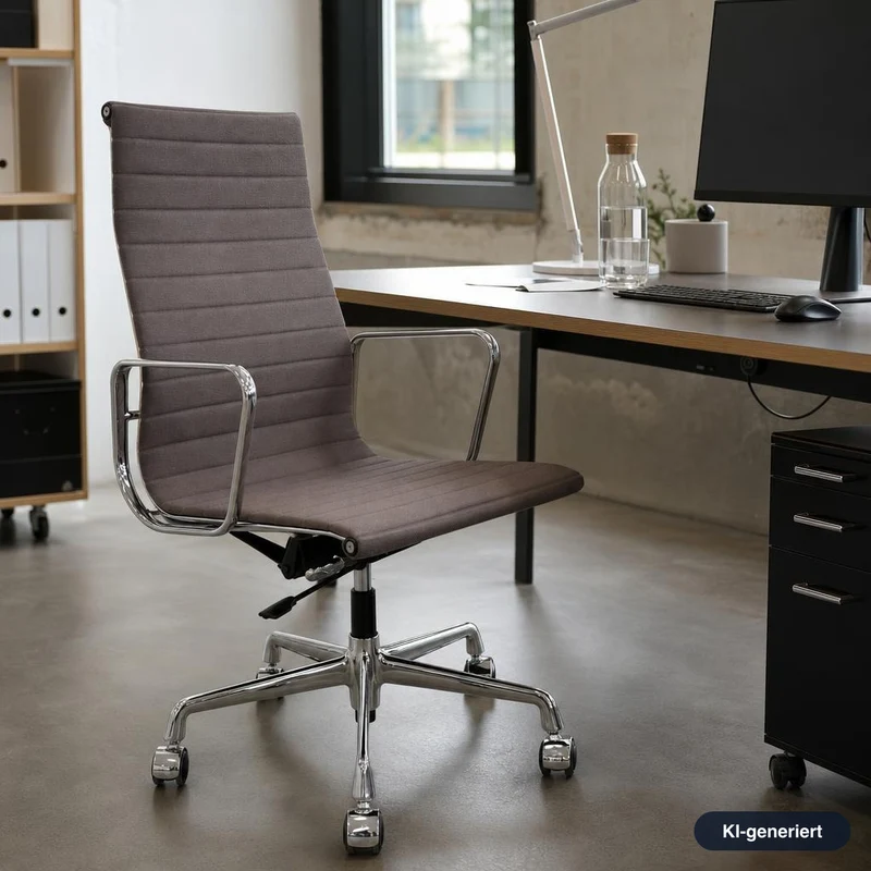 Vitra EA 119 Hopsak hellgrau Chrom