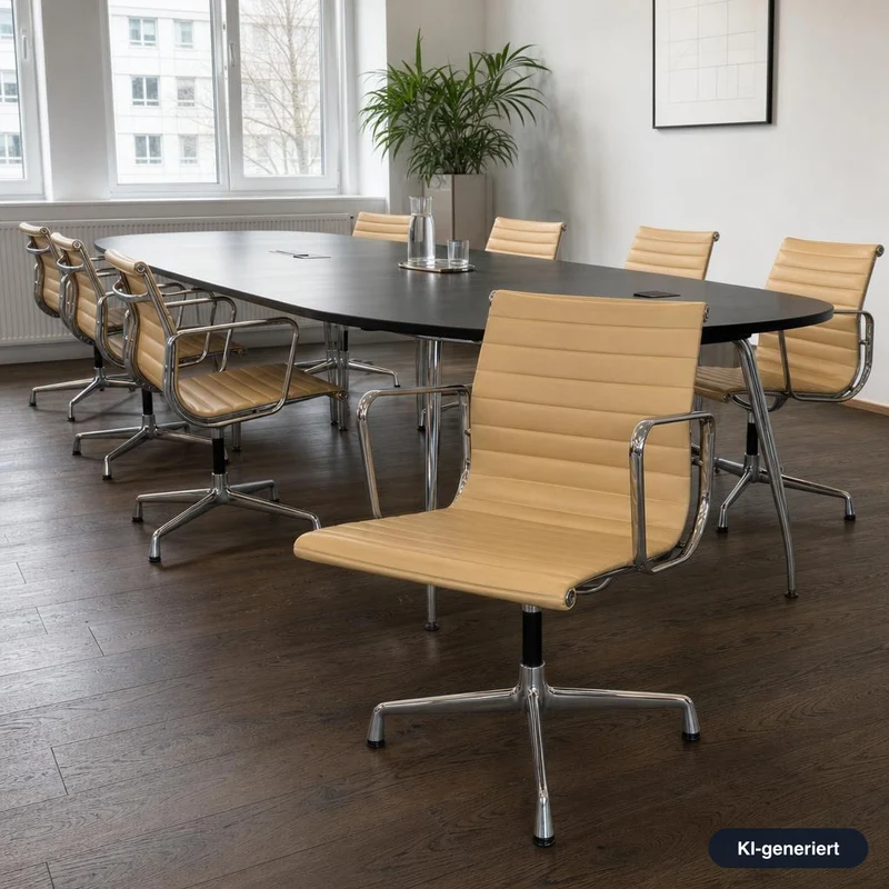 Vitra EA 108 Leder Cashew