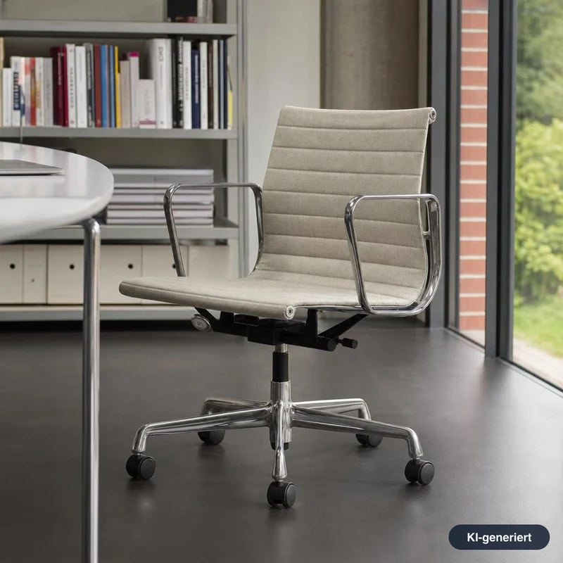 Vitra EA 117 Hopsak Beige / Hellgrau Chrom