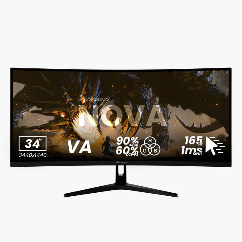 Nova 34“ Curved VA 165Hz - Gaming Monitor