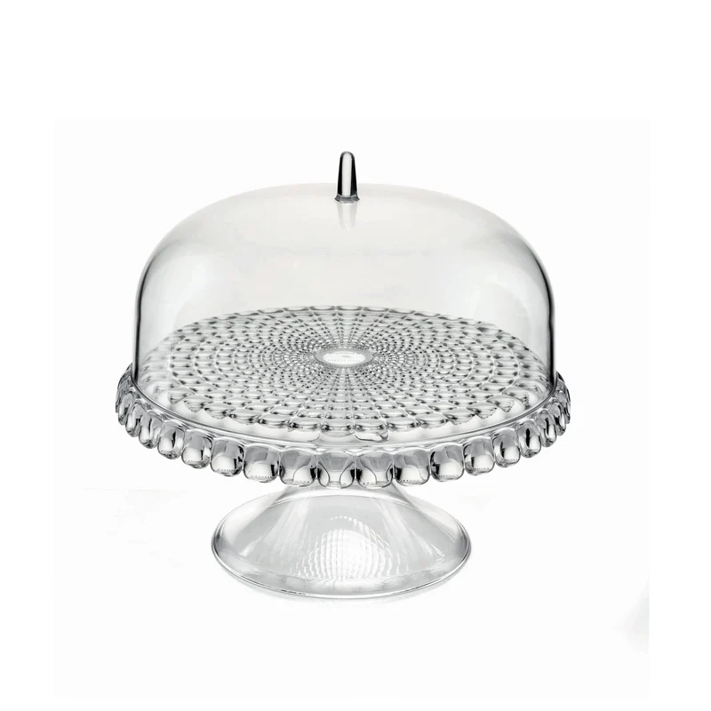 Guzzini - Tiffany, Kleine Tortenplatte Mit Fuss Und Haube - Transparent, Ø30 x h27 cm - 19940100, Tr